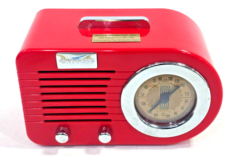 Crosley CR-2 Limited Edition Orange / Red AM FM Cassette Retro Radio WORKS